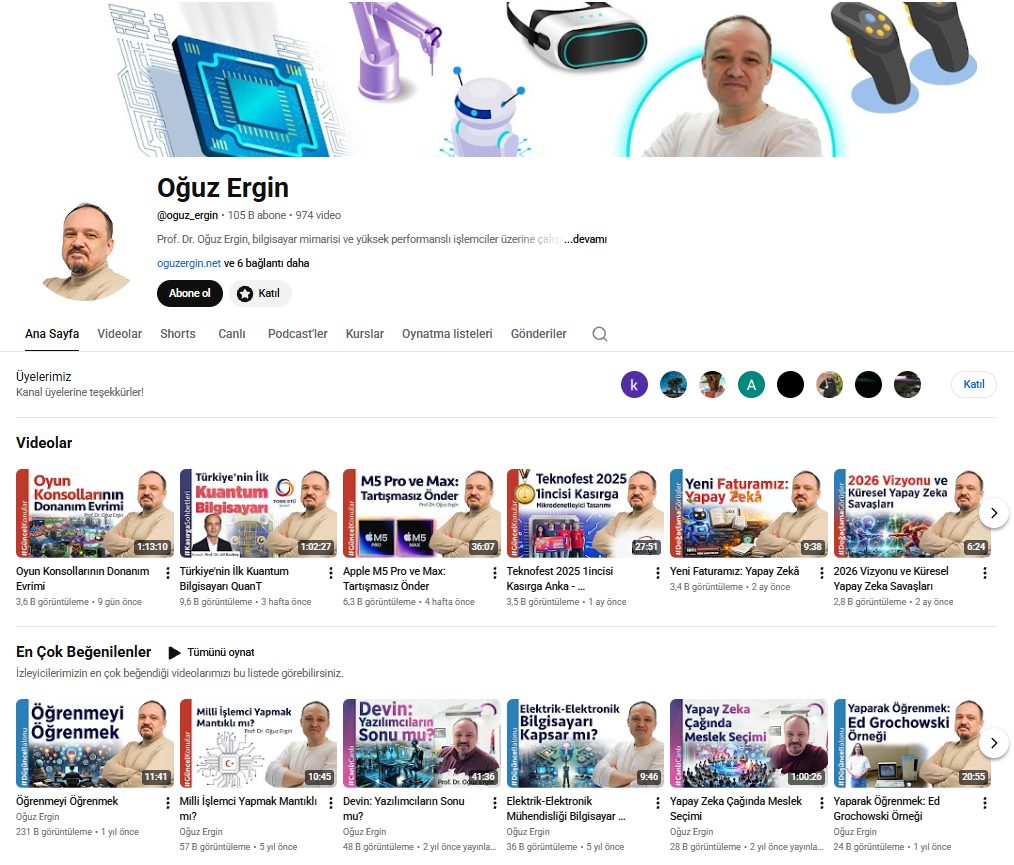 @oguz_ergin YouTube kanal önizlemesi: En Çok Beğenilenler, Canlı Konular, Gündemin Dibi, Güncel Konular